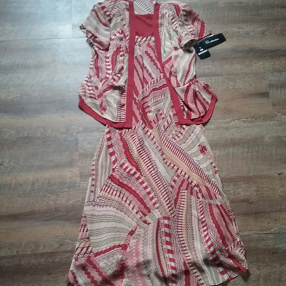 SI Collection maxi dress with Jacket Boho sz 10